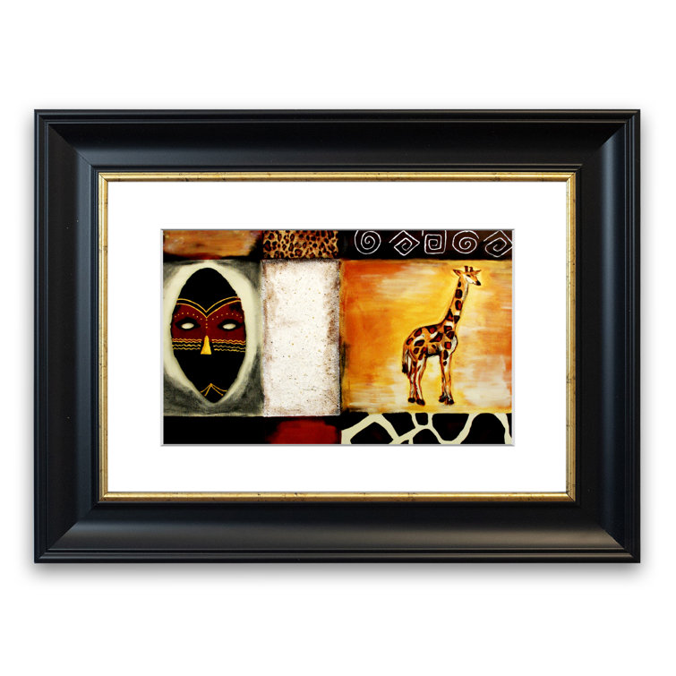 East Urban Home African Tribal Art Ethnic Picture Frame Graphic Art